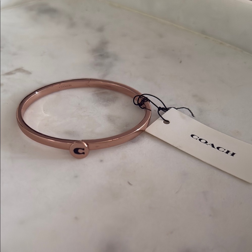 Coach Rose Gold Bangle Bracelet